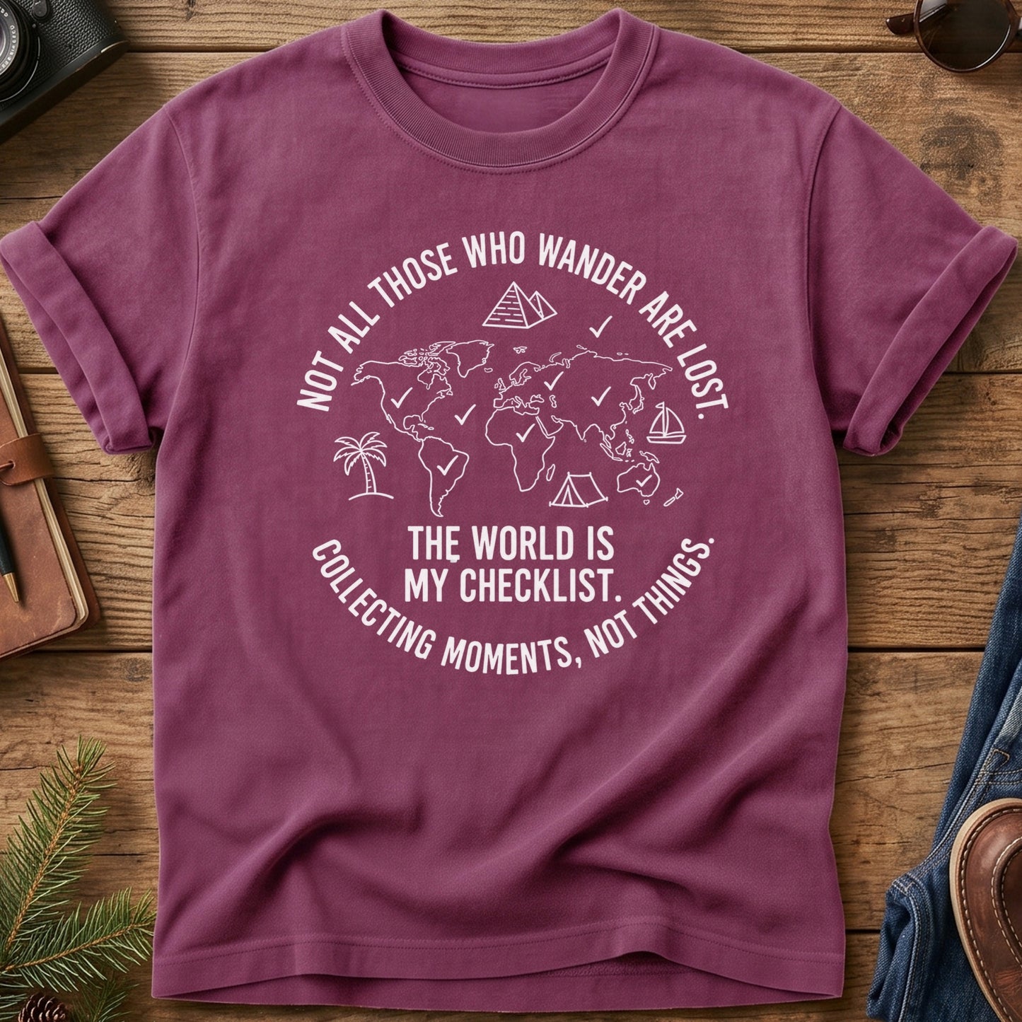 The World Is My Checklist Tee