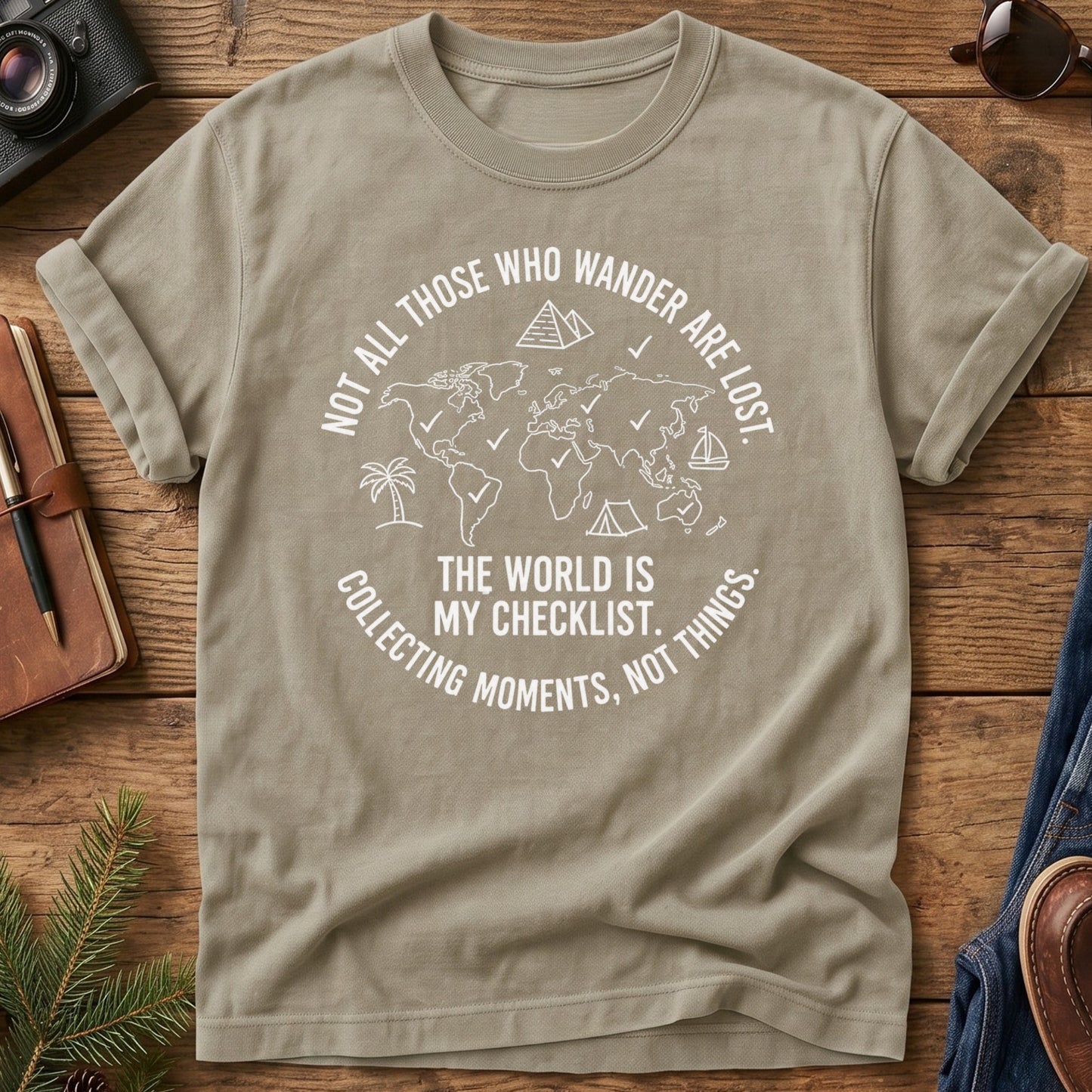 The World Is My Checklist Tee