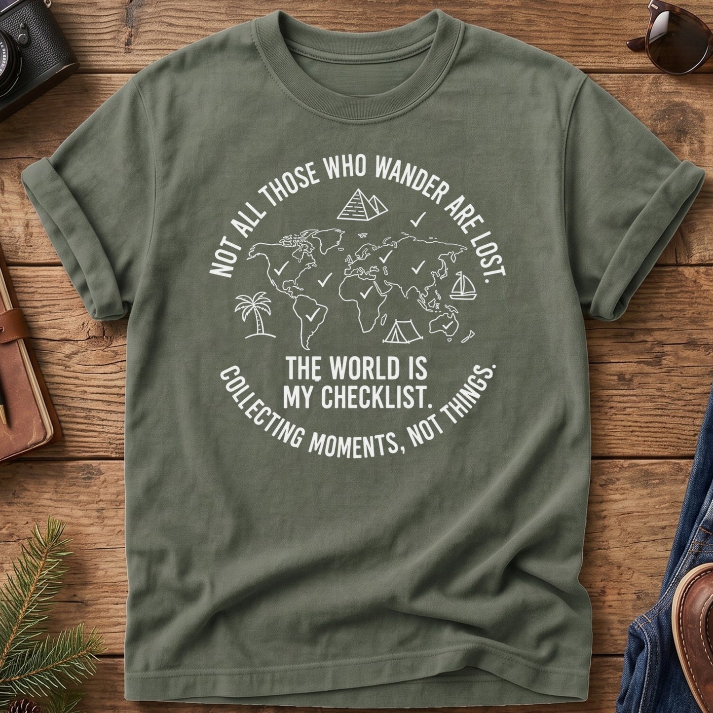 The World Is My Checklist Tee