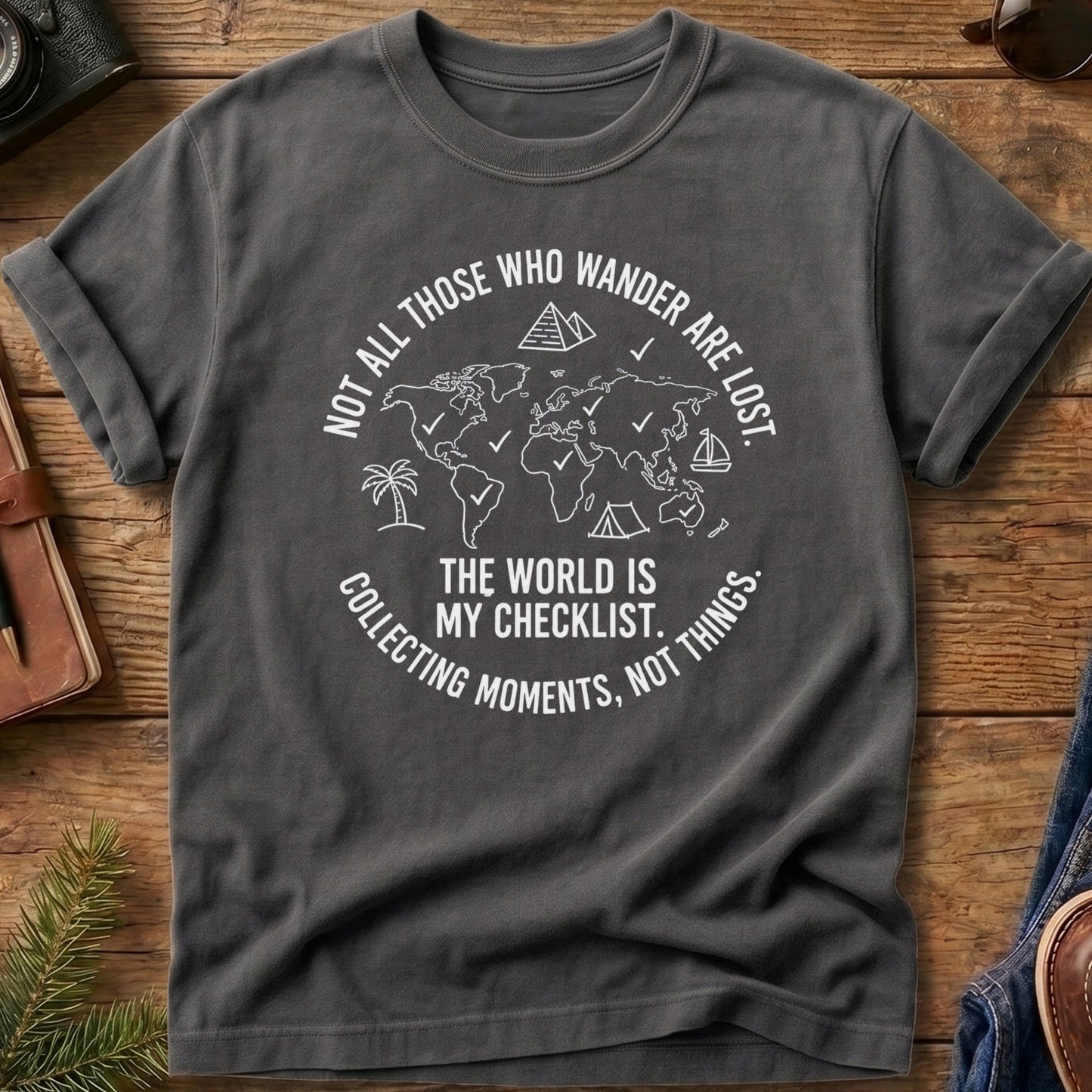 The World Is My Checklist Tee