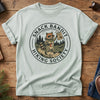 Snack Bandit Hiking Society Tee – snack bandit hiking society graphic on Softstyle t-shirt, front view