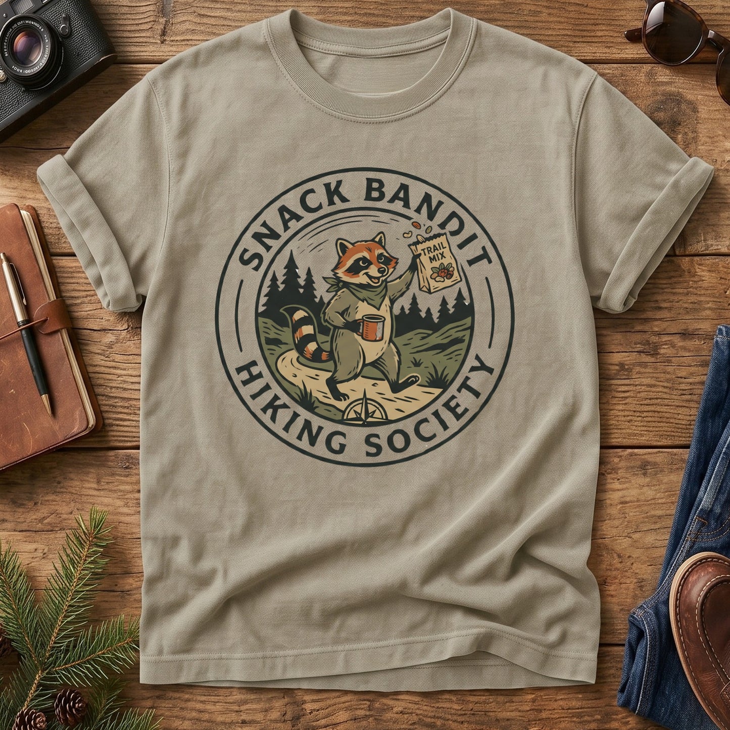 Snack Bandit Hiking Society Tee