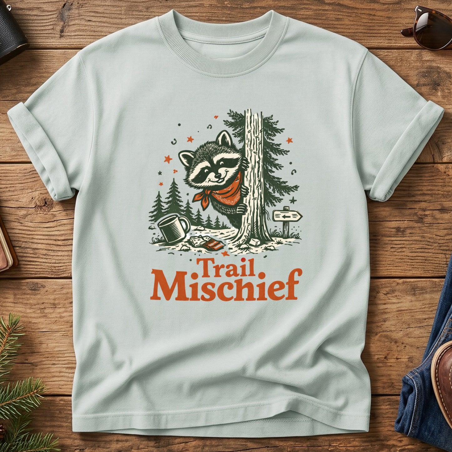 Trail Mischief Raccoon Tee