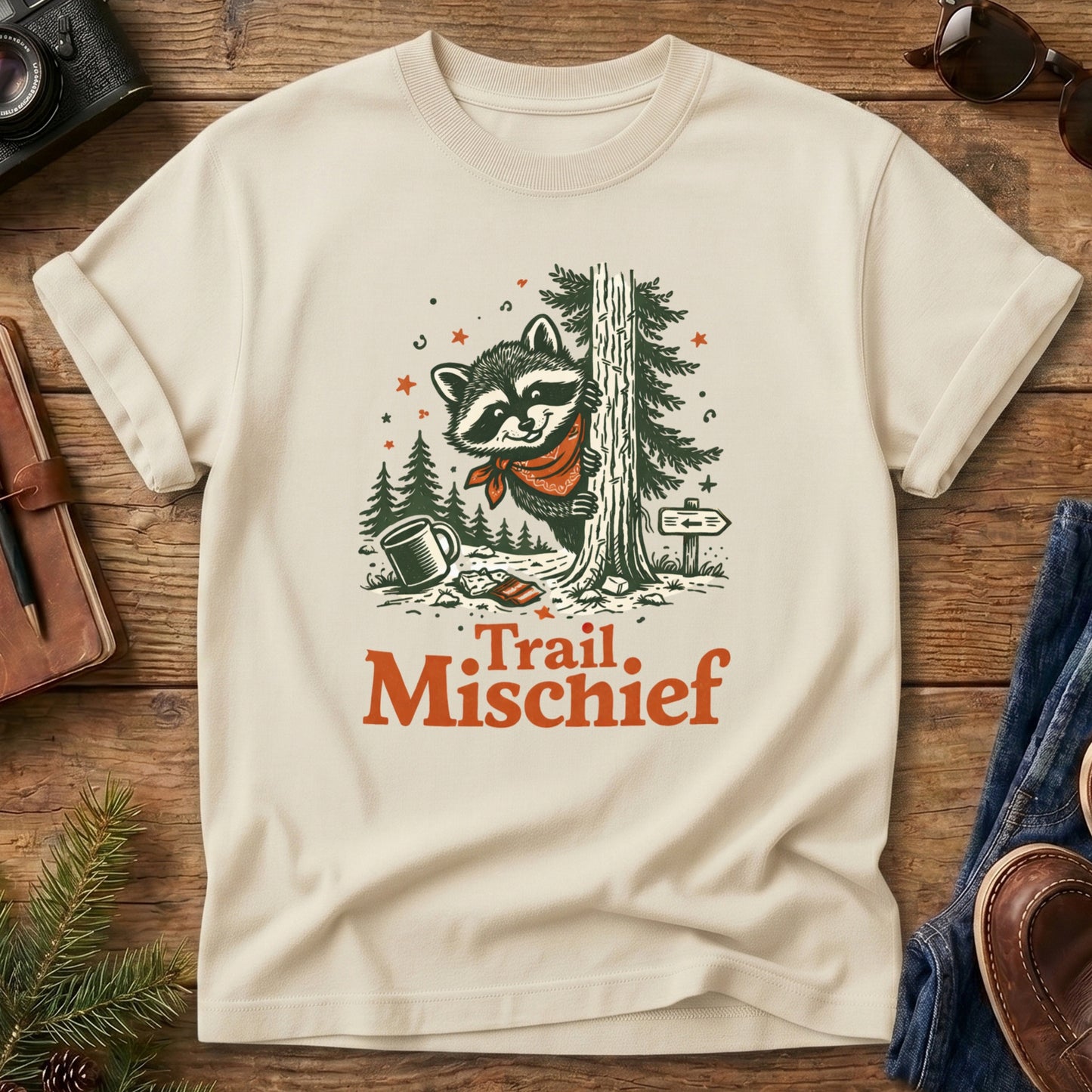 Trail Mischief Raccoon Tee