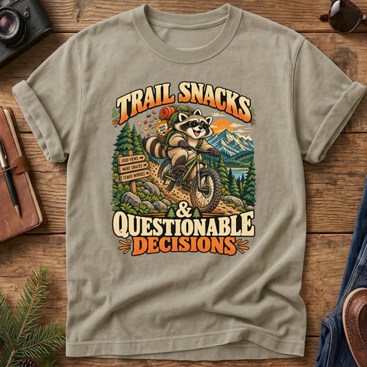 Trail Snacks Questionable Decisions Tee