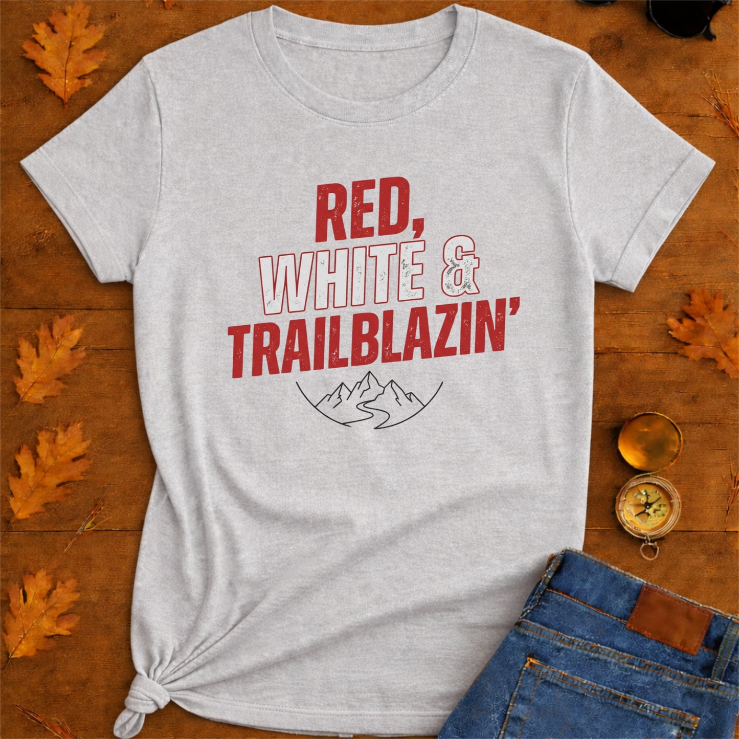 Trailblazin Red & White T-Shirt