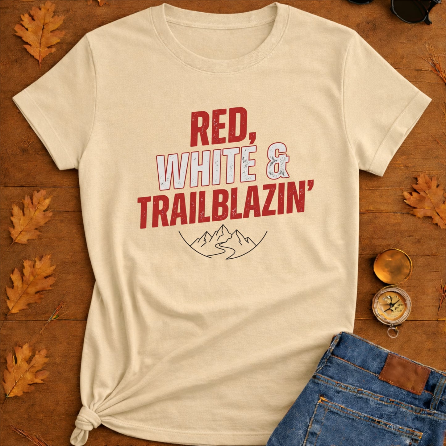 Trailblazin Red & White T-Shirt