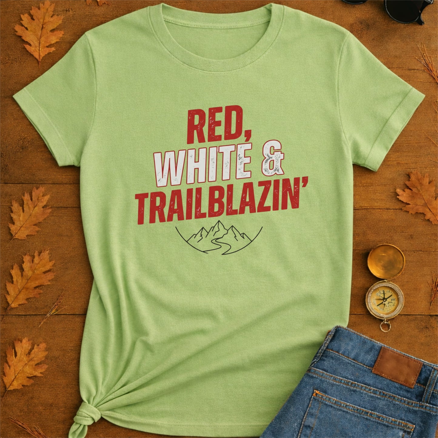 Trailblazin Red & White T-Shirt