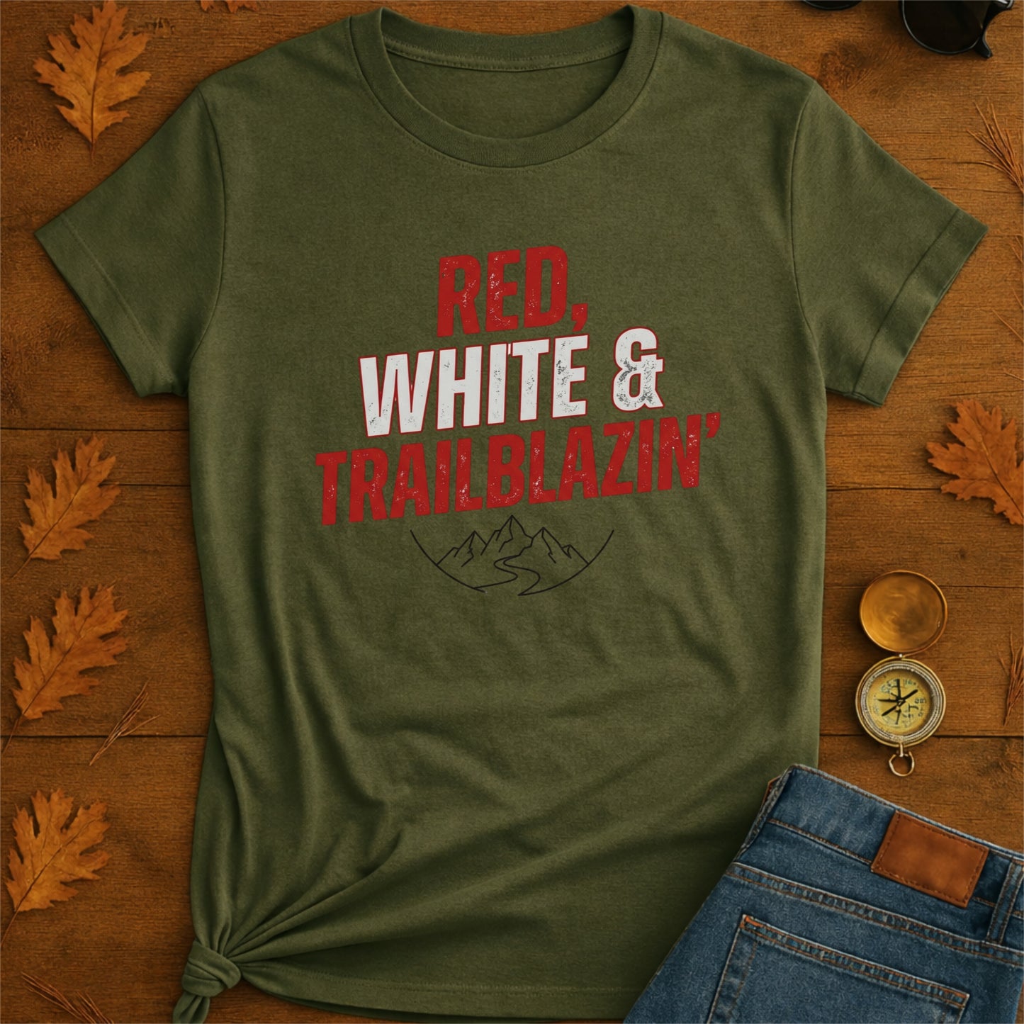 Trailblazin Red & White T-Shirt
