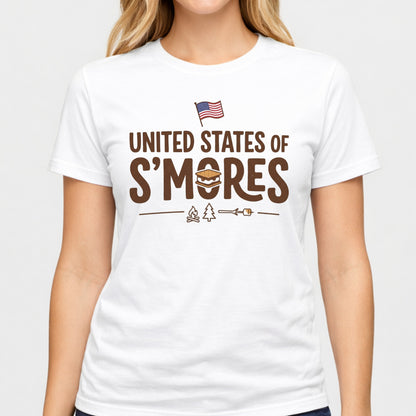 United States of Smores Funny Camping Campfire T-shirt