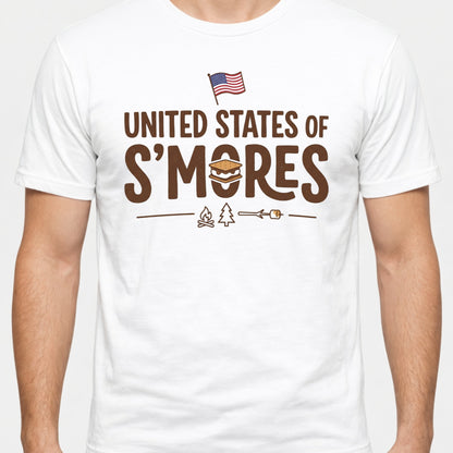 United States of Smores Funny Camping Campfire T-shirt
