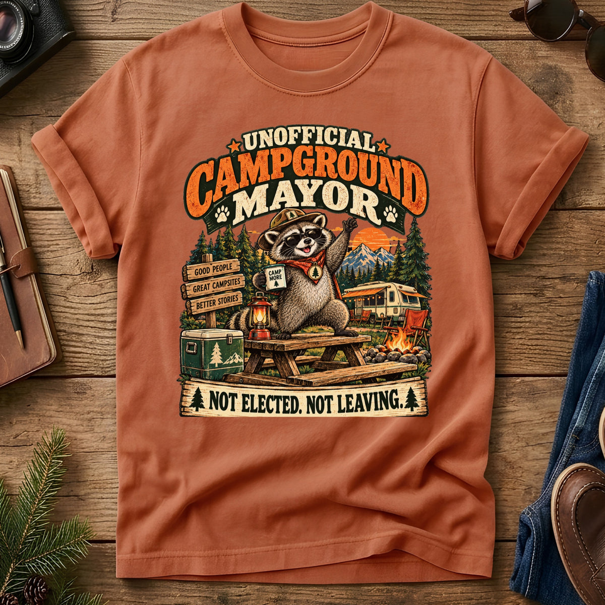 Unofficial Campground Mayor Tee