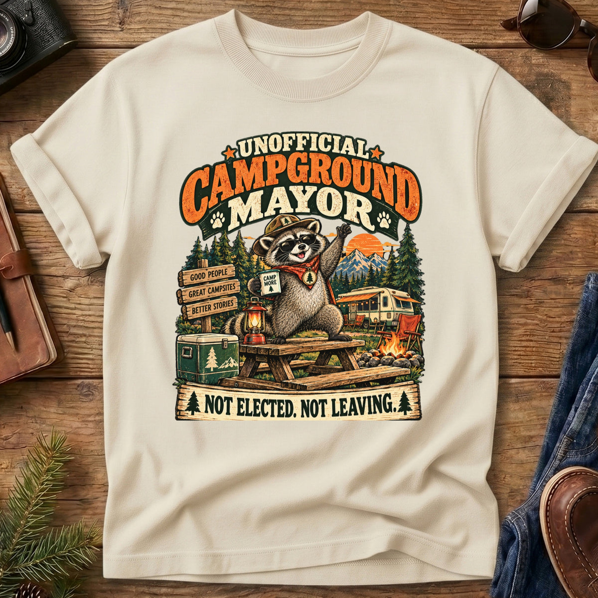 Unofficial Campground Mayor Tee