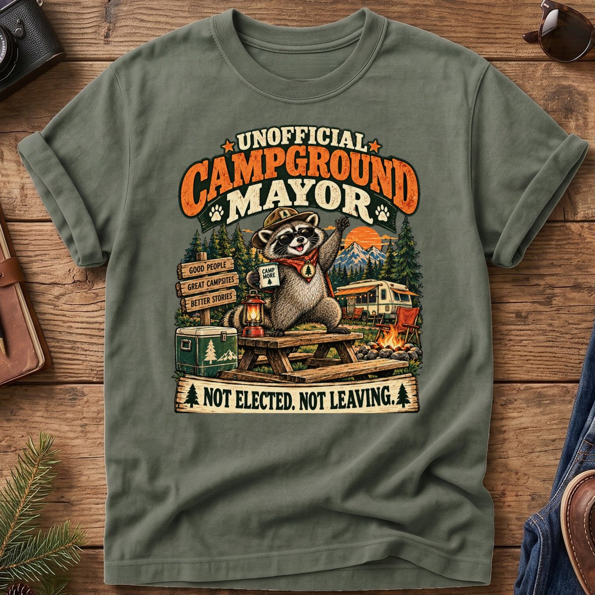 Unofficial Campground Mayor Tee