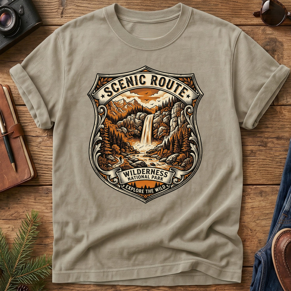 Waterfall Explorer Tee