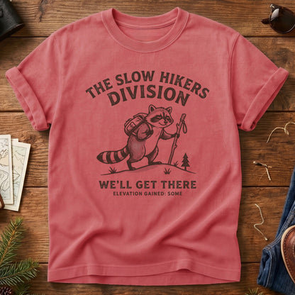 We'll Get There Slow Hikers Division Tee – product photo 1
