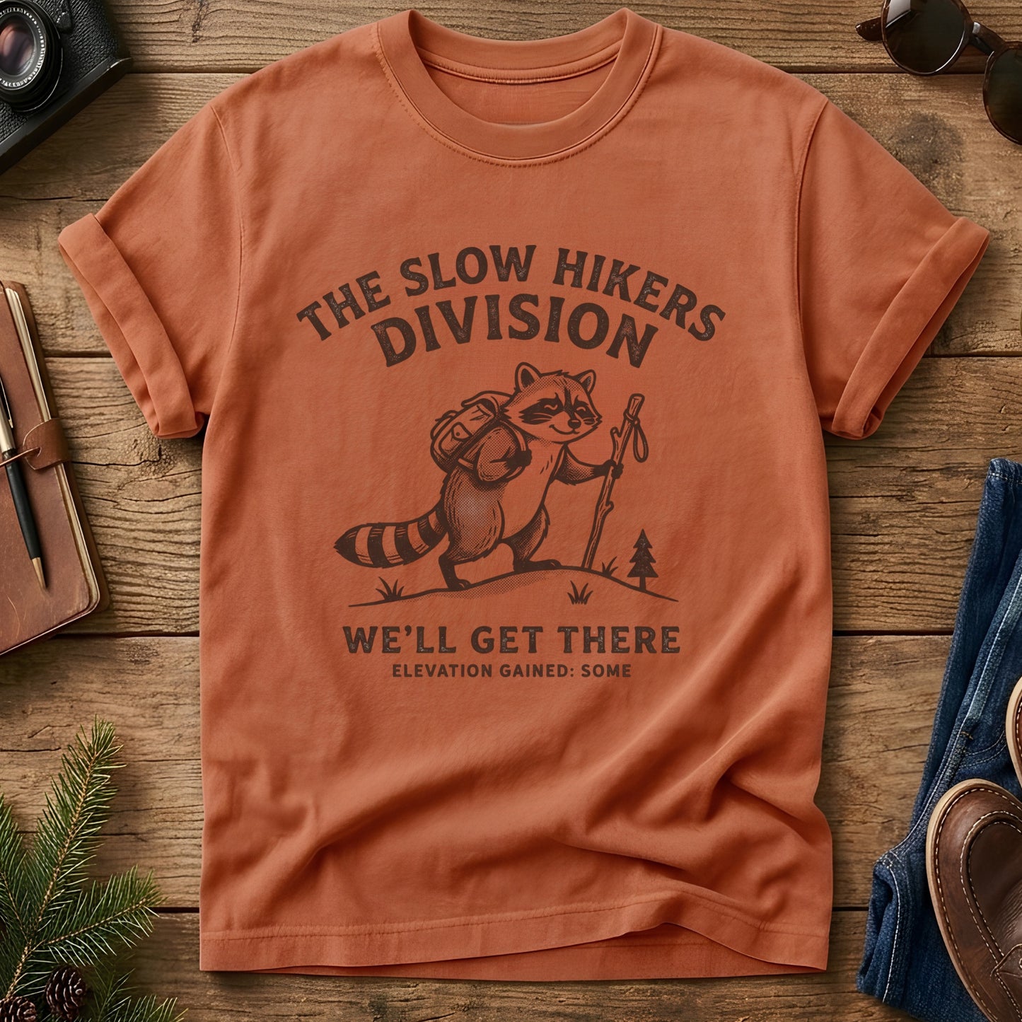 We'll Get There Slow Hikers Division Tee – product photo 7