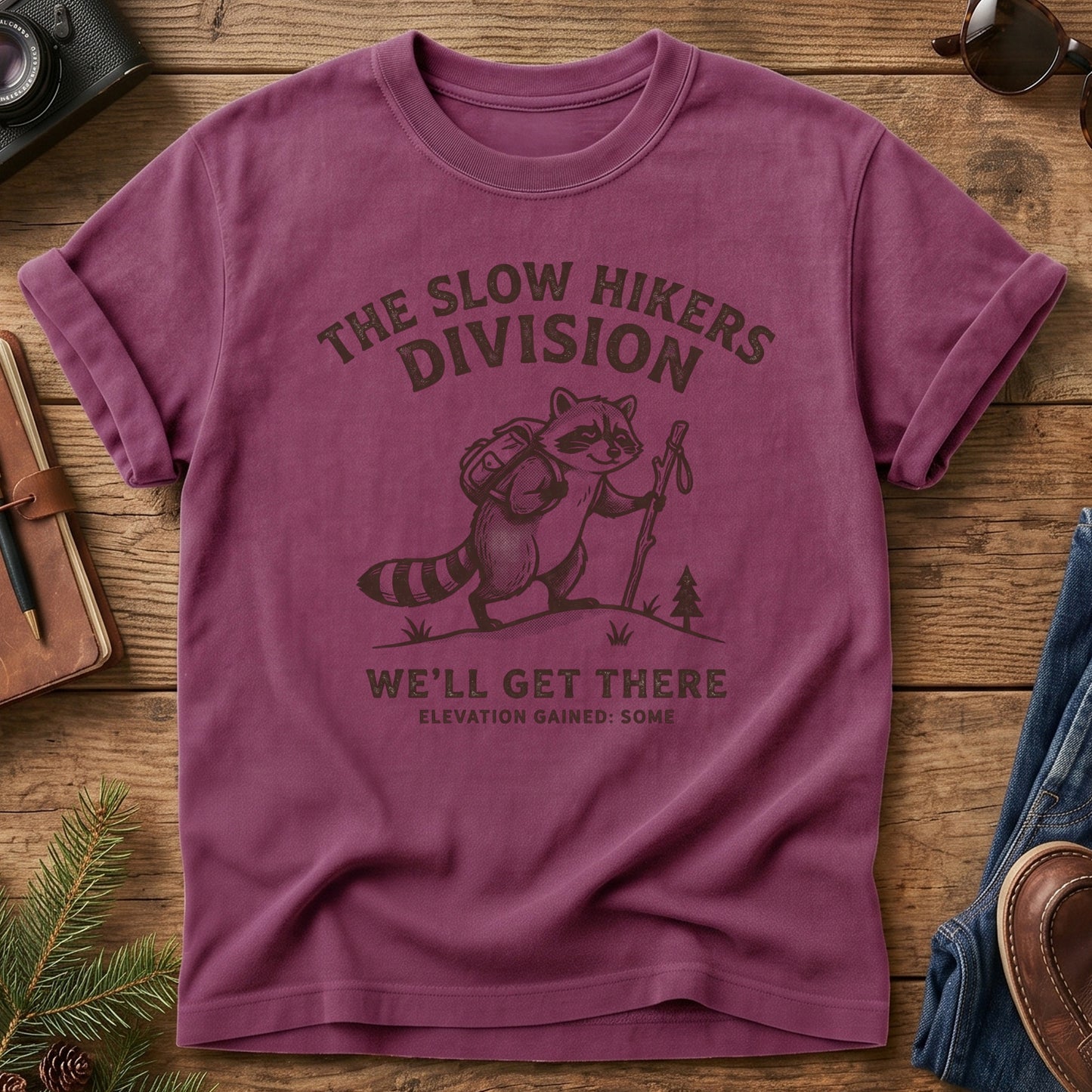 We'll Get There Slow Hikers Division Tee – product photo 3