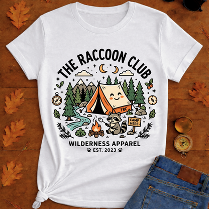The raccoon club camp T-Shirt