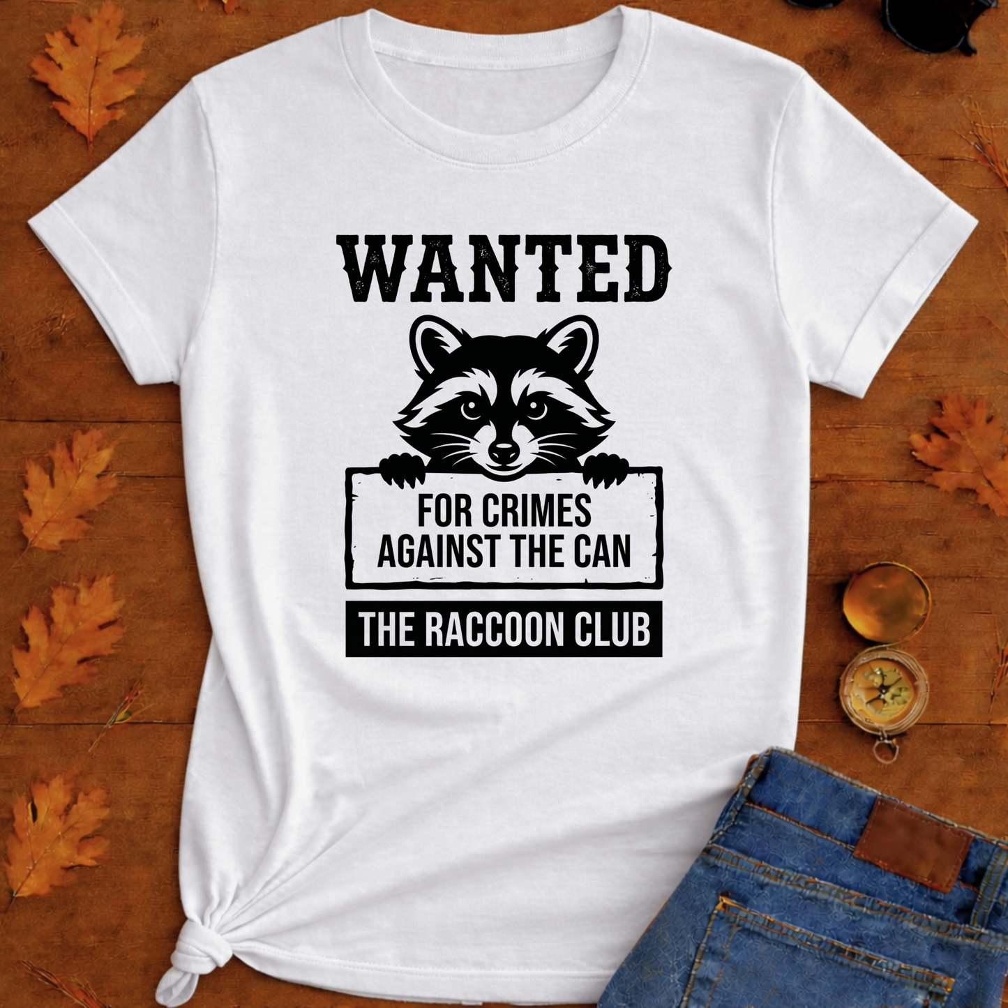 Wanted Raccoon T-Shirt
