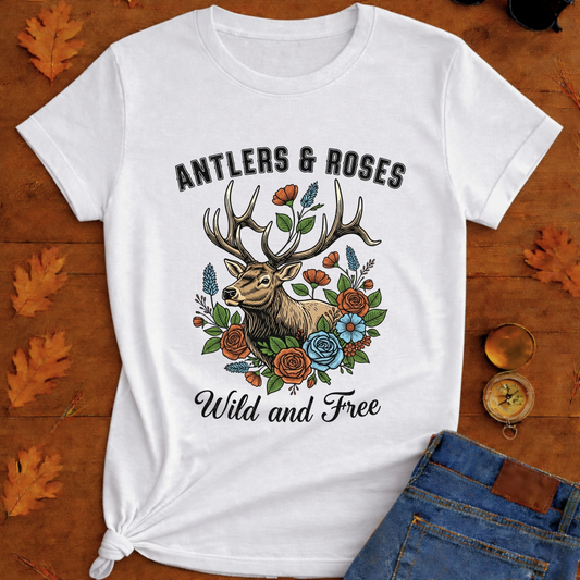 Antlers & Roses T-Shirt