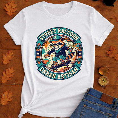 Street Raccoon Urban Artisan T-Shirt