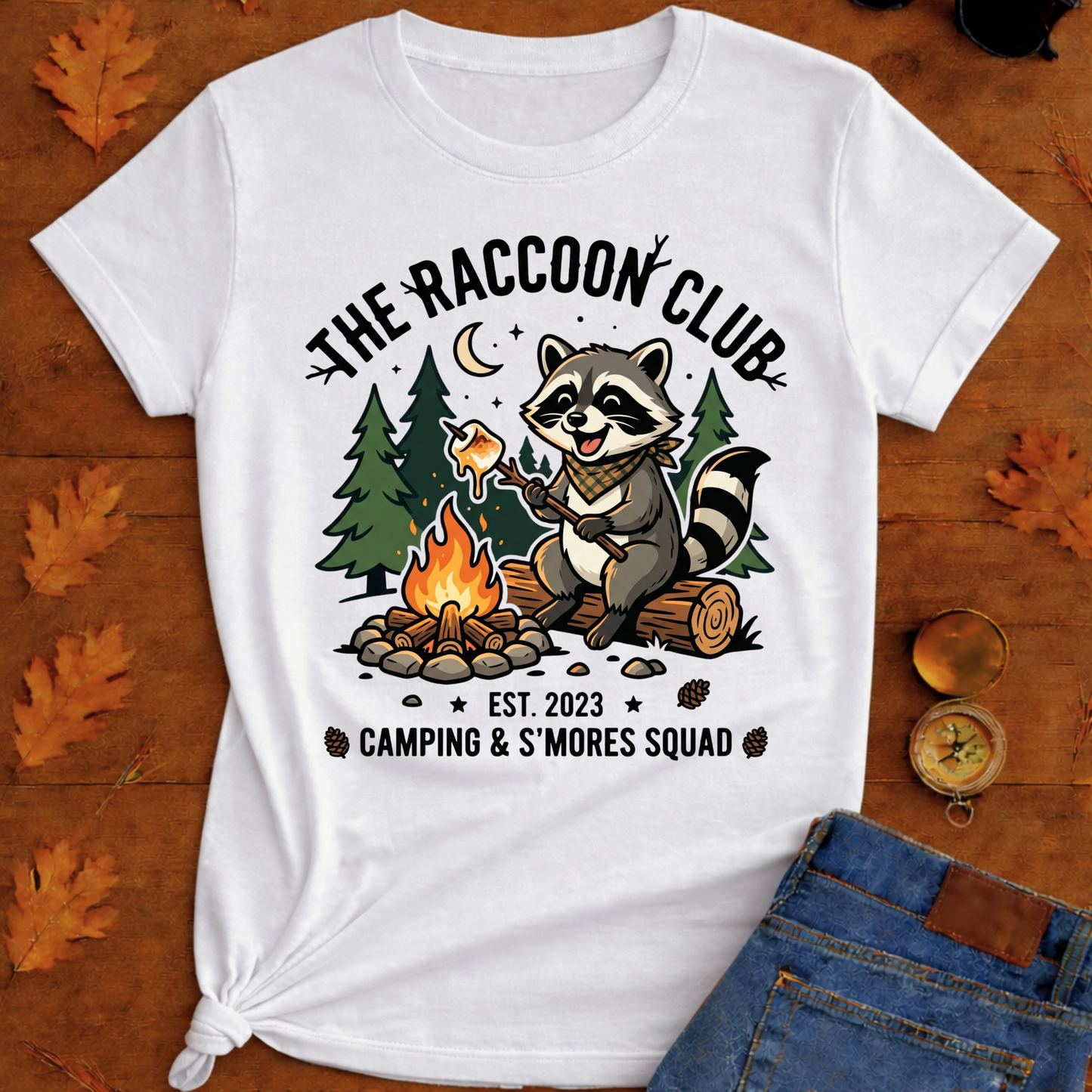 The raccoon camping  T-Shirt