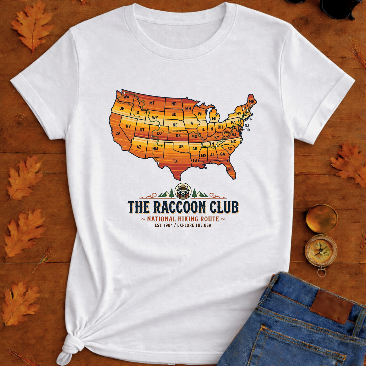 United State Map T-Shirt