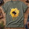 Wild Bee Nature Tee – additional angle showing wild bee print