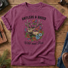 Wild & Rooted Nature Tee – close-up of the rooted tree print detail