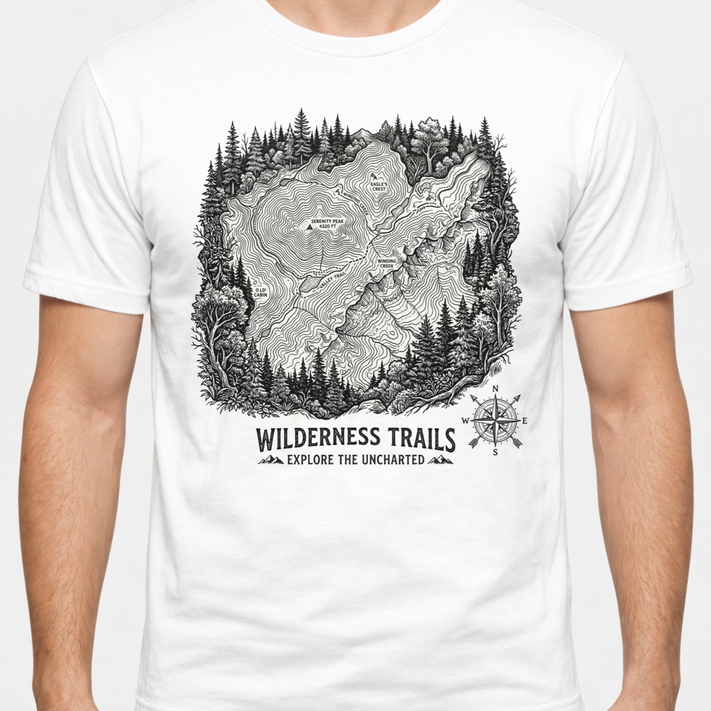 Wilderness Trails T-Shirt — Outdoor Hiking Nature Tee