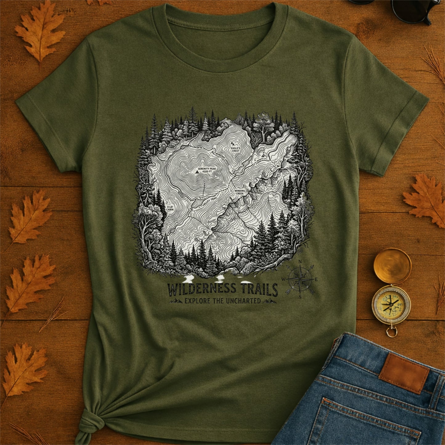 Wilderness Trails T-Shirt — Outdoor Hiking Nature Tee
