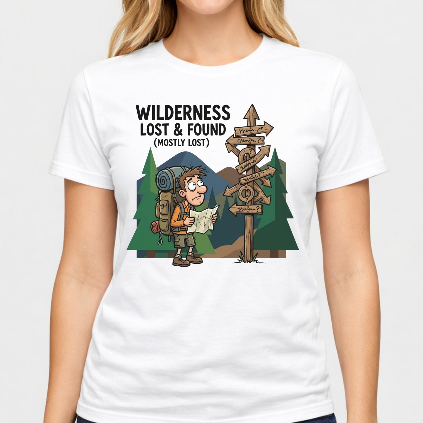 Wilderness lost and found T-Shirt — Outdoor Hiking