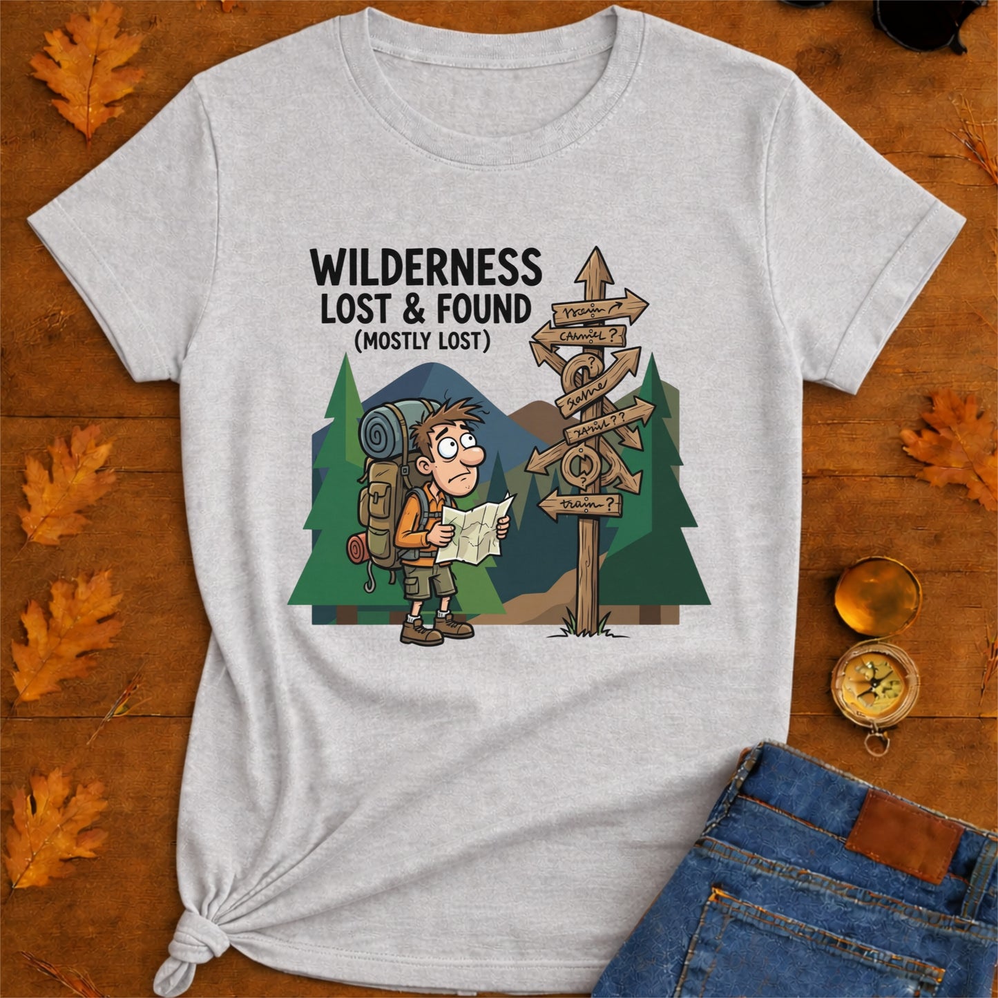 Wilderness lost and found T-Shirt — Outdoor Hiking