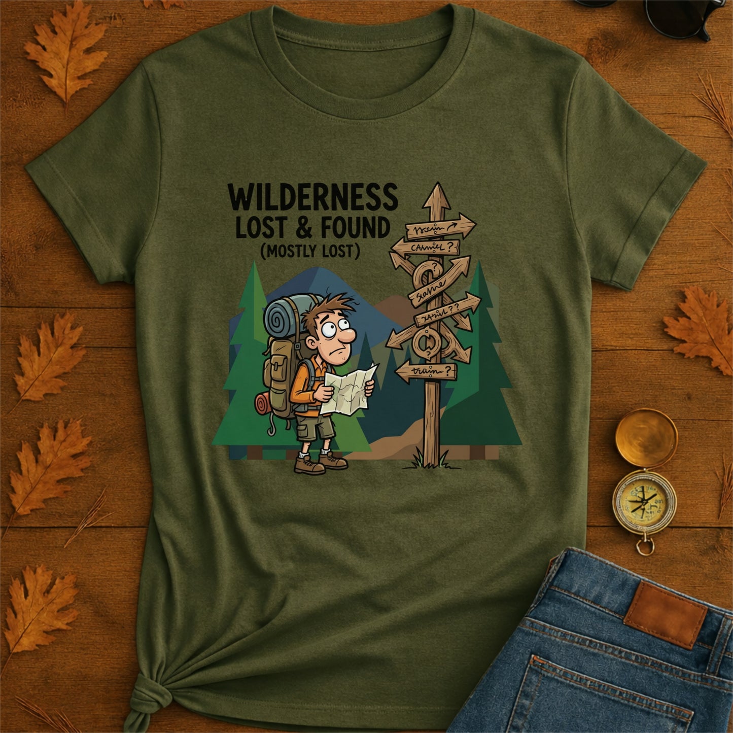Wilderness lost and found T-Shirt — Outdoor Hiking