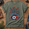 Wildflower Garden Tee – additional angle showing wildflower garden print