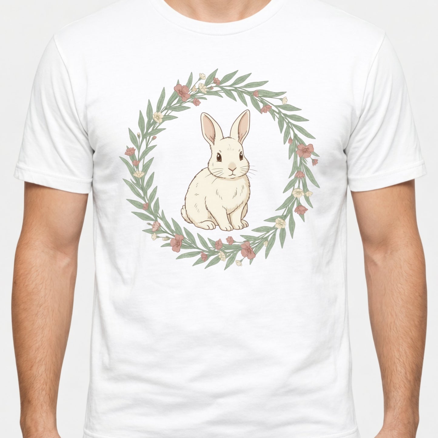 bunny floral  T-Shirt