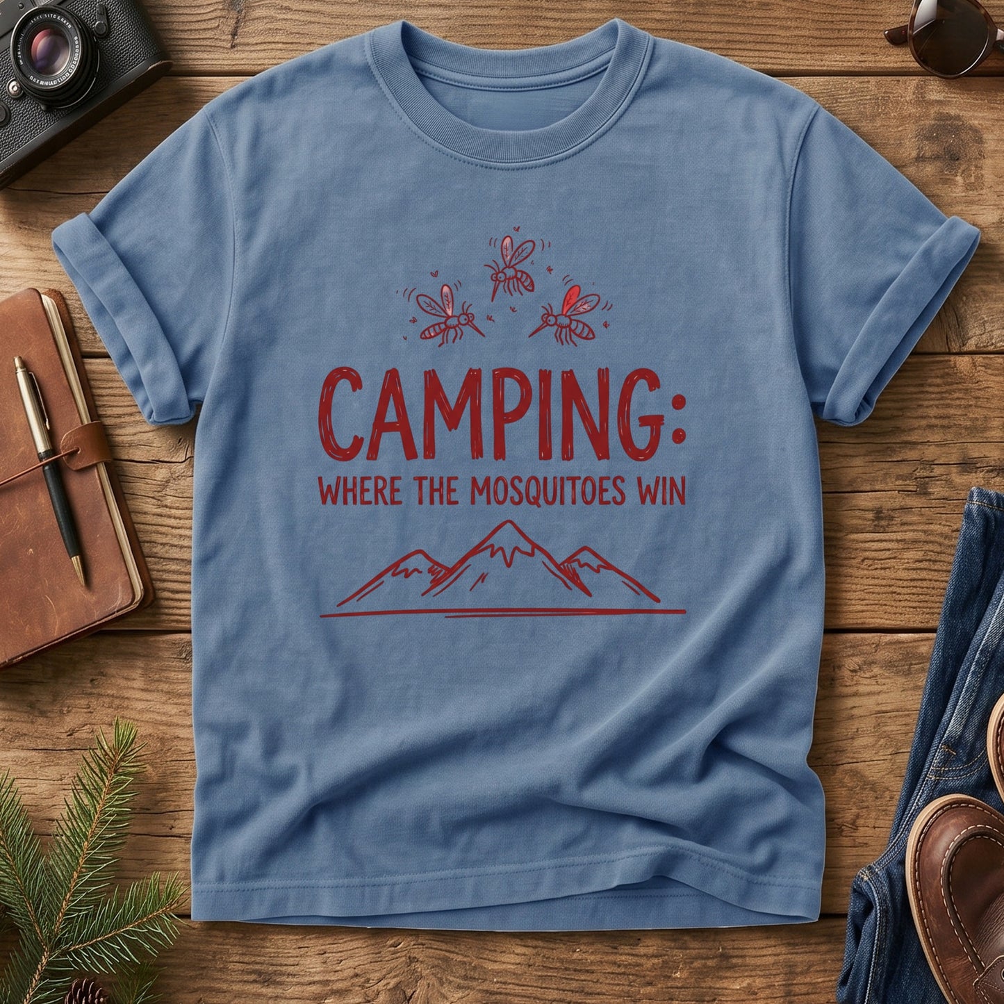 camping where the mosquitoes win
